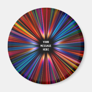 Colorful starburst explosie magneet