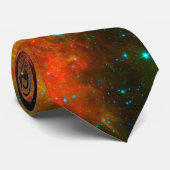 Colorful Starry Nebula Stropdas (Opgerold)