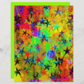 Colorful stars origami paper (Voorkant / Achterkant)