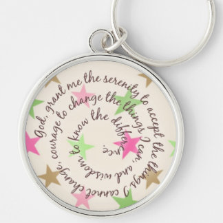 Colorful Stars Serenity Prayer Sleutelhanger