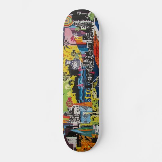 Colorful Street Art Graffiti Skateboard (Voorkant)