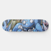 Colorful Street Art Robot Skateboard (Horizontaal)