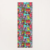 Colorful Street Pop Art Yogamat (Achterkant)