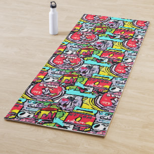 Colorful Street Pop Art Yogamat