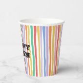 Colorful Stripe Papieren Bekers (Rechts)