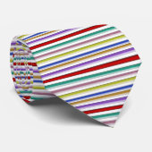 Colorful Striped Necktie Stropdas (Opgerold)