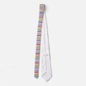 Colorful Striped Necktie Stropdas (Achterkant)