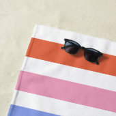 Colorful Stripes - Aangepaste naam Strandlaken (In situ)
