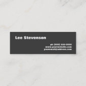 Colorful Stripes Monogram Mini Visitekaartje (Achterkant)