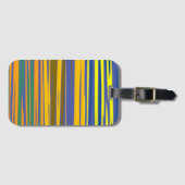 Colorful Stripes Pattern Bagagelabel (Voorkant (horizontaal))