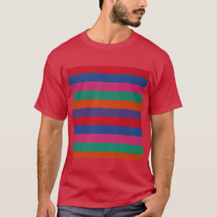 Colorful Stripes Pattern T-shirt