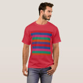 Colorful Stripes Pattern T-shirt (Voorkant volledig)