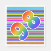 Colorful Stripes + Rainbow Pattern "98" Event # Servet (Voorkant)