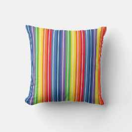 Colorful StripeThrow Pillow Kussen