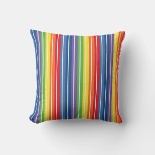 Colorful StripeThrow Pillow Kussen