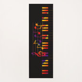 Colorful Stylish Musical Keyboard Yogamat (Voorkant)