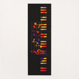 Colorful Stylish Musical Keyboard Yogamat