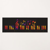 Colorful Stylish Musical Keyboard Yogamat (Voorkant (horizontaal))