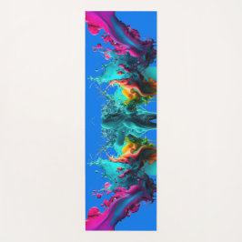 Colorful Stylish Paint Splatter Yogamat