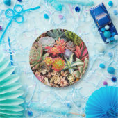 Colorful Succulent Mix Paper Bord (Feest)
