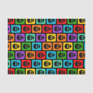 Colorful Sugar Skull Halloween Party Gift Tissue Tissuepapier