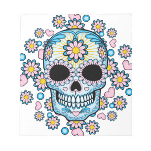 Colorful Sugar Skull Notitieblok