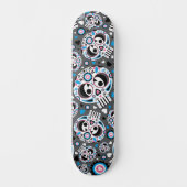 Colorful Sugar Skull Patroon Skateboard (Voorkant)