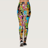 Colorful Sugar Skulls Patroon Leggings (Achterkant)