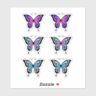 Colorful Summer Butterfly Pack Sticker