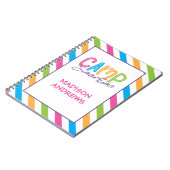 Colorful Summer Camp Personalized Journal Notitieb Notitieboek (Linkerzijde)