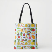 Colorful Summer Fruit Pattern Draagtas (Voorkant)