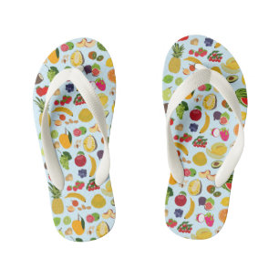 Colorful Summer Fruit Pattern Kinder Teenslippers