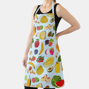 Colorful Summer Fruit Pattern Schort
