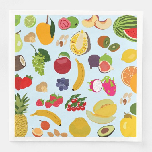 Colorful Summer Fruit Pattern Servet (Voorkant)