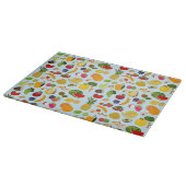 Colorful Summer Fruit Pattern Snijplank (Hoek)