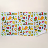 Colorful Summer Fruit Pattern Strandlaken (Voorkant)