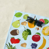 Colorful Summer Fruit Pattern Strandlaken (In situ)