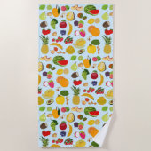 Colorful Summer Fruit Pattern Strandlaken (Voorkant)