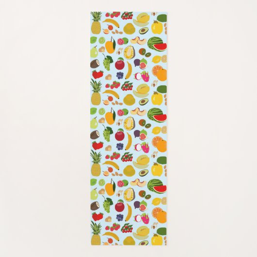 Colorful Summer Fruit Pattern Yogamat (Voorkant)