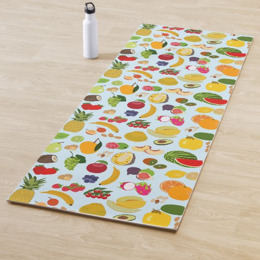 Colorful Summer Fruit Pattern Yogamat (In situ)