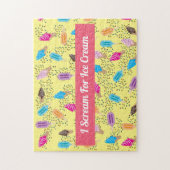 Colorful Summer Ice Cream Pattern Legpuzzel (Verticaal)