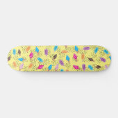 Colorful Summer Ice Cream Pattern Skateboard (Horizontaal)