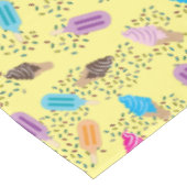 Colorful Summer Ice Cream Pattern Tafelkleed (Gekanteld)
