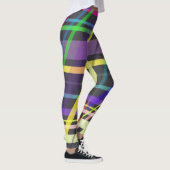 Colorful Summer Trippy Crossing Lines Pattern Leggings (Rechts)