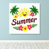 Colorful Summer Wall Art  Canvas Afdruk (Insitu (Houten vloer))