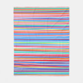 Colorful Summertime Stripes Pattern Fleece Deken (Voorkant)