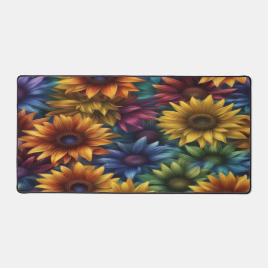 Colorful Sunflowers - Desk Mat (Voorkant)