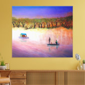 Colorful Sunset Korean Vist Canvas Afdruk (Insitu (Woonkamer))