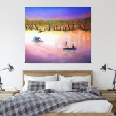 Colorful Sunset Korean Vist Canvas Afdruk (Insitu (Slaapkamer))