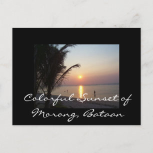Colorful Sunset of Morong, Bataan Briefkaart